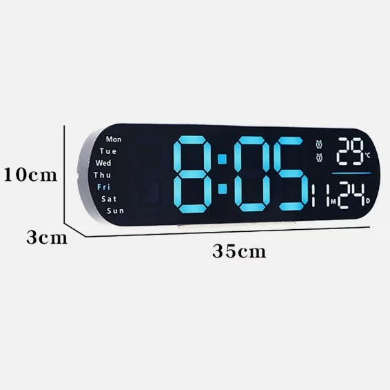 2025 Upgraded 16.2″ LED Digital Wall Clock