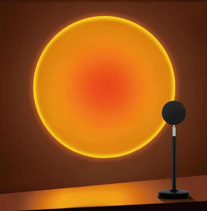 Sunset Lamp Projector, 180 Degree Rotation Sunset Projection Light