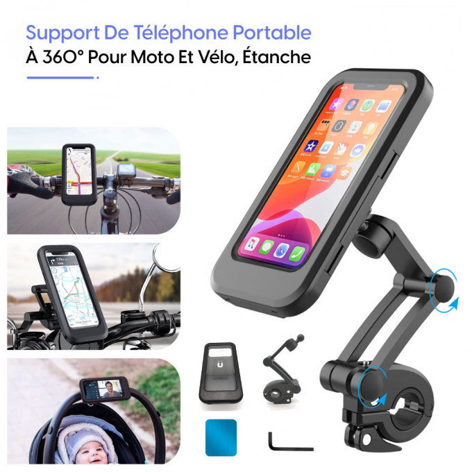 SP Phone Holder Waterproof 360° Rotation with Water-Resistant Screen