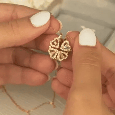 Heart Shaped Clover Necklace: Symbol of Love