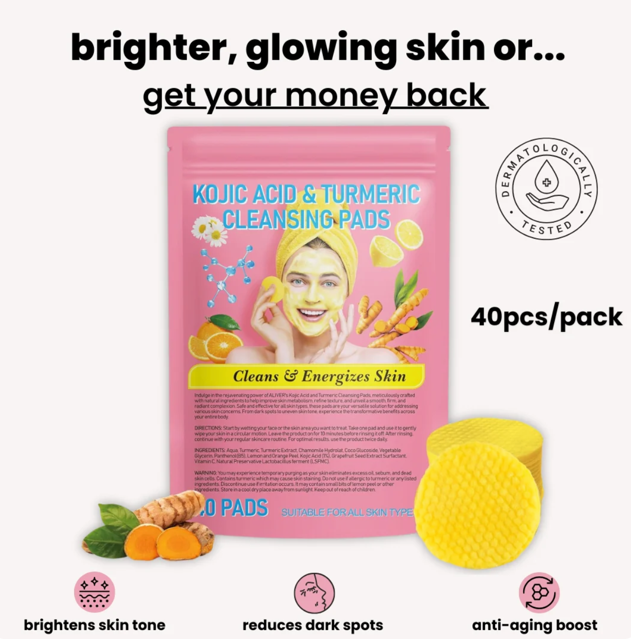 1TK Turmeric Kojic Acid Pads