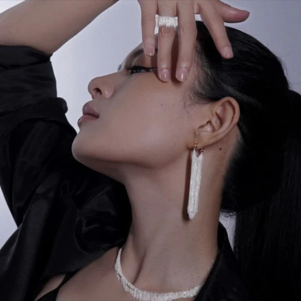 TK Waterfall Fringe Earrings