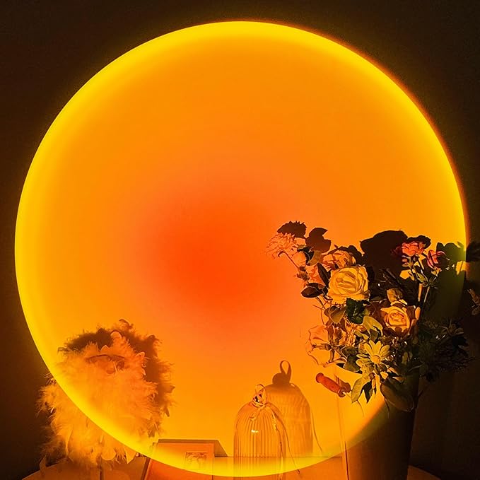 Sunset Lamp Projector, 180 Degree Rotation Sunset Projection Light