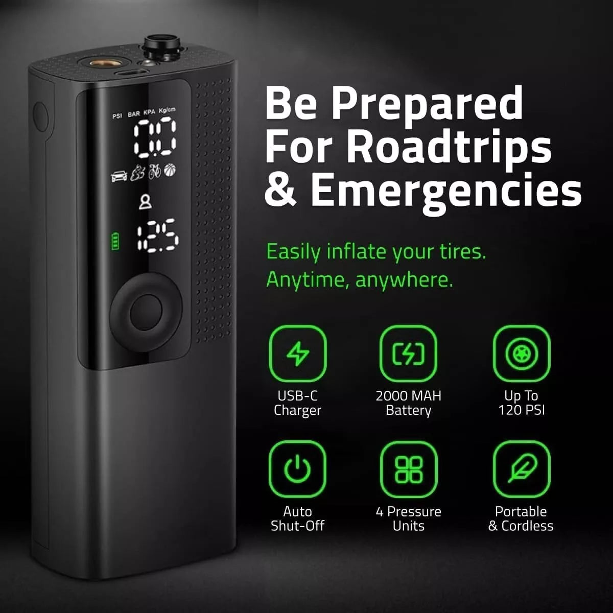 New Universal Portable Handheld Car Air Pump