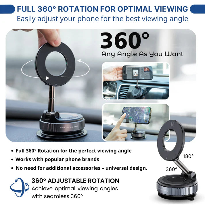 🔥360° Rotation Sucker Magnetic Phone Holder