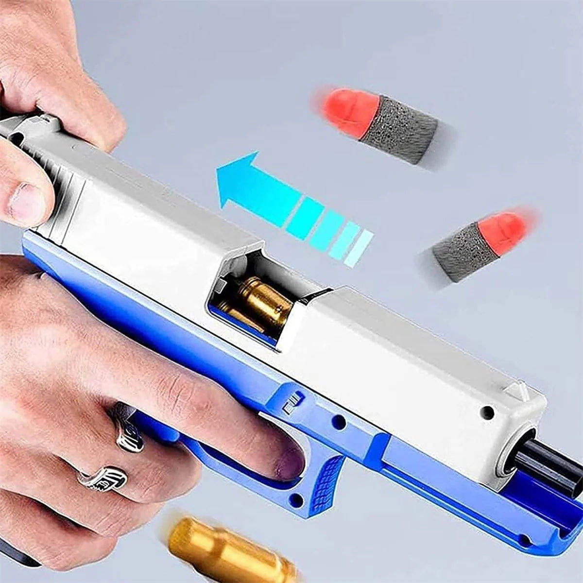 2TK Glock Eject Mechanism Gun with Ejecting Toy Pistol for Kids
