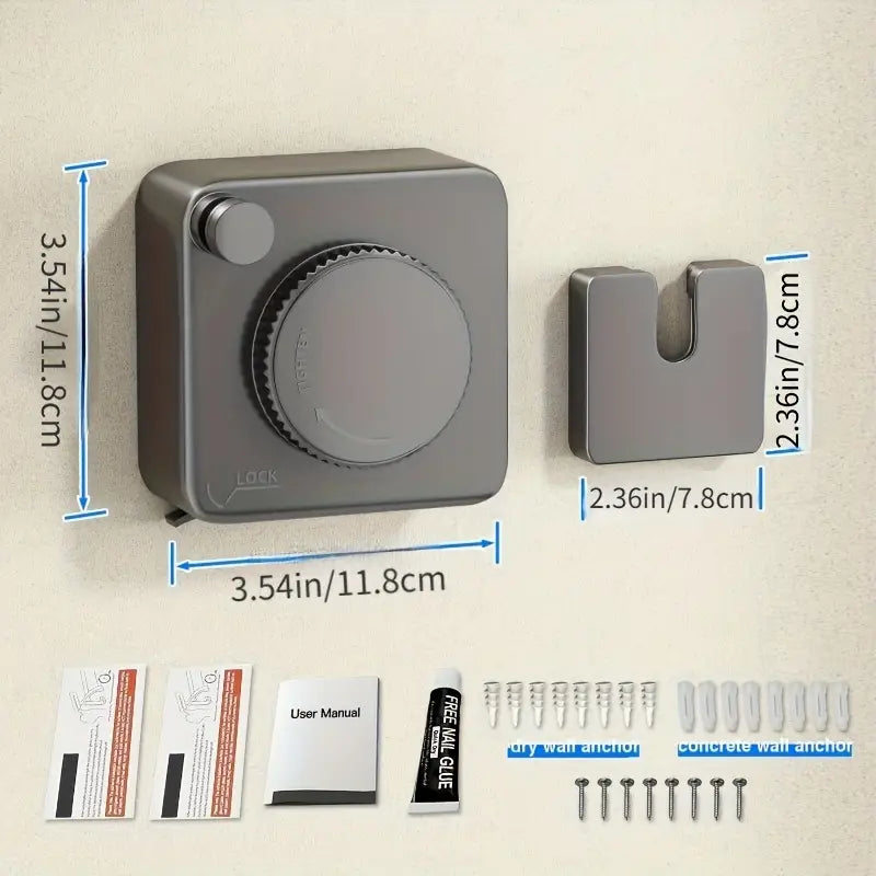 🇺🇬 4 Meters Most Powerful Drill-Free Invisible Adjustable Clothesline