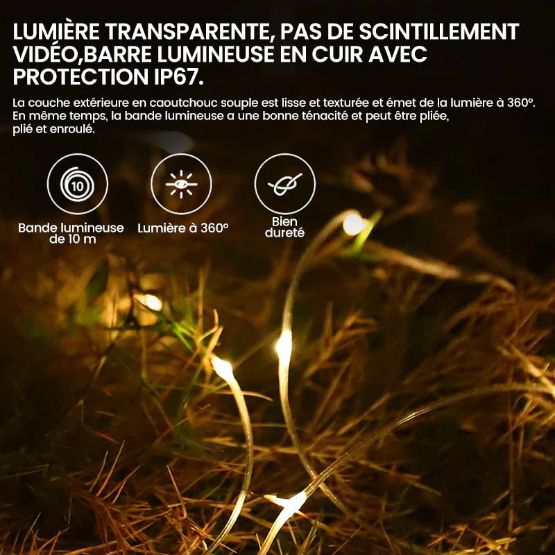 Outdoor Waterproof Portable Retractable String Lights