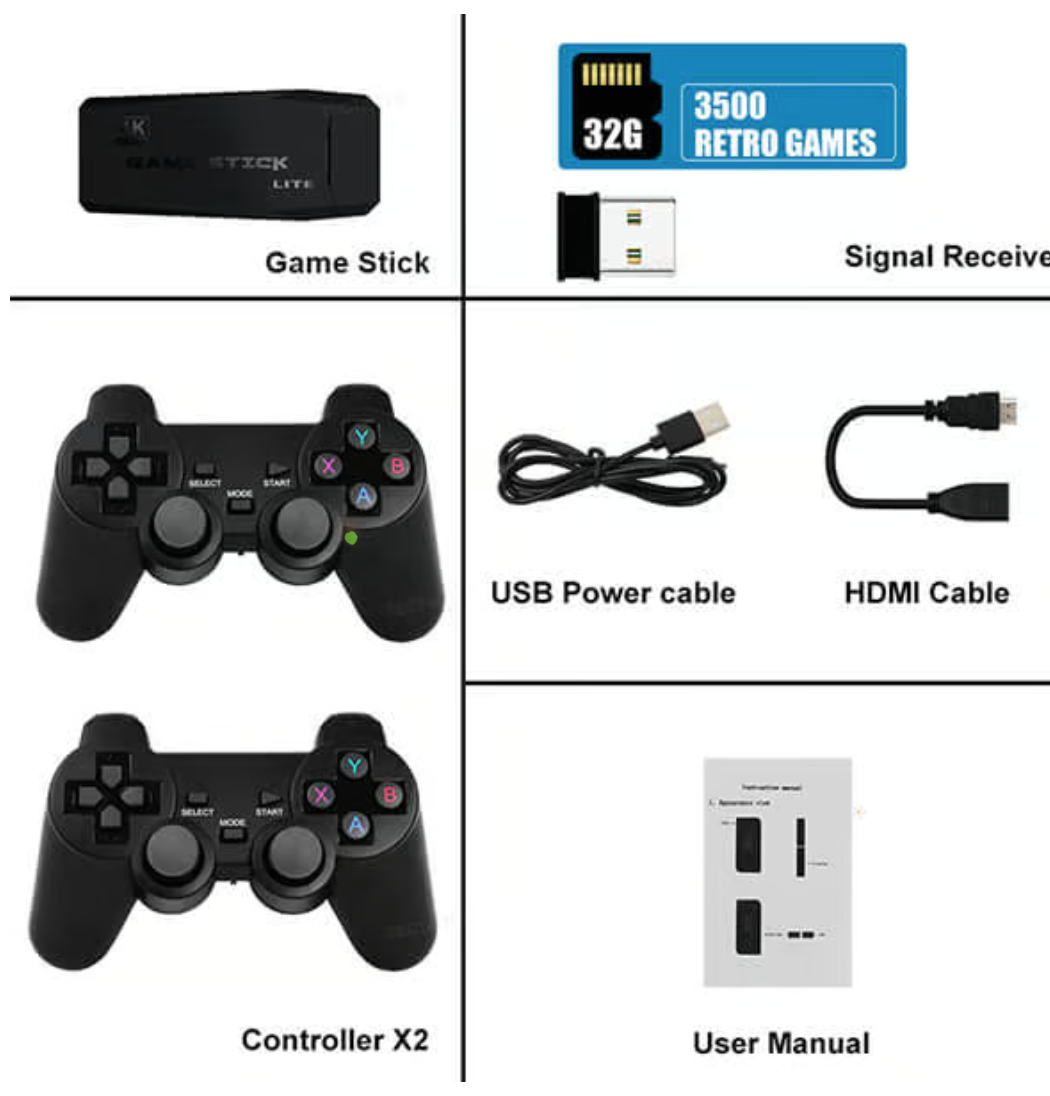 2TK New Playstation Game Stick Lite 2025 📺Best Childhood Memories