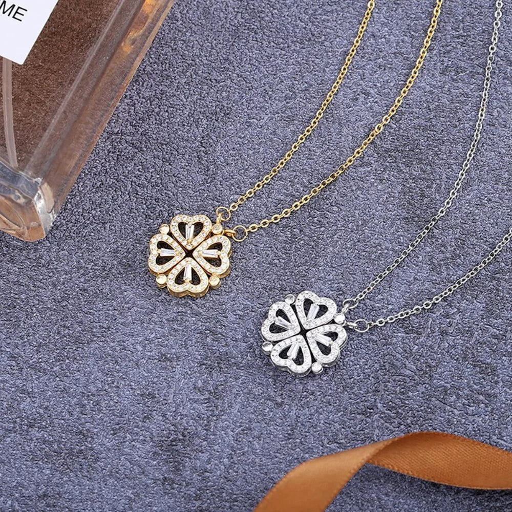 Heart Shaped Clover Necklace: Symbol of Love