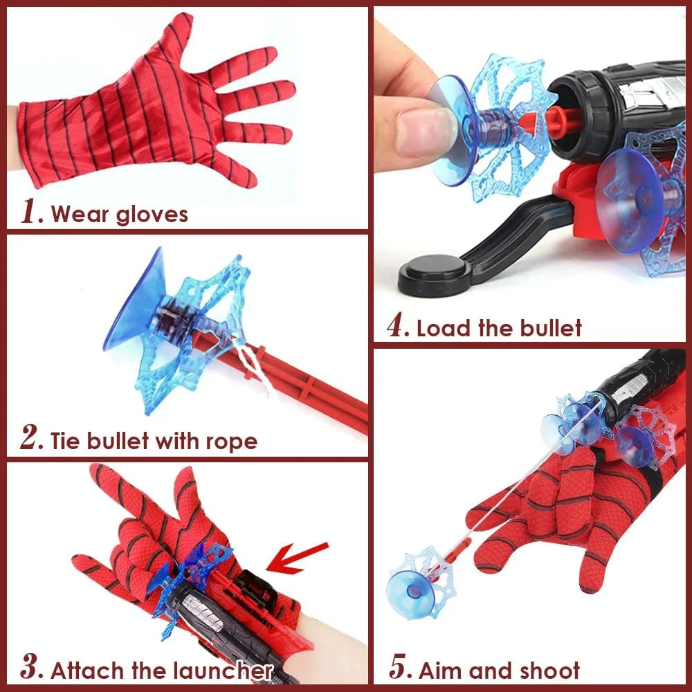 🇺🇬 Spider Ejector Launcher with Gloves&Arrow
