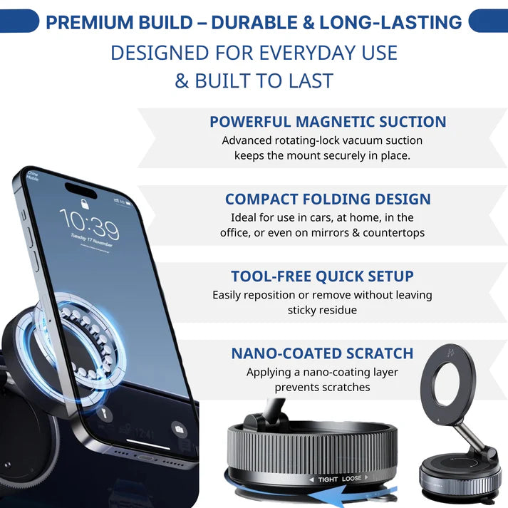 🔥360° Rotation Sucker Magnetic Phone Holder
