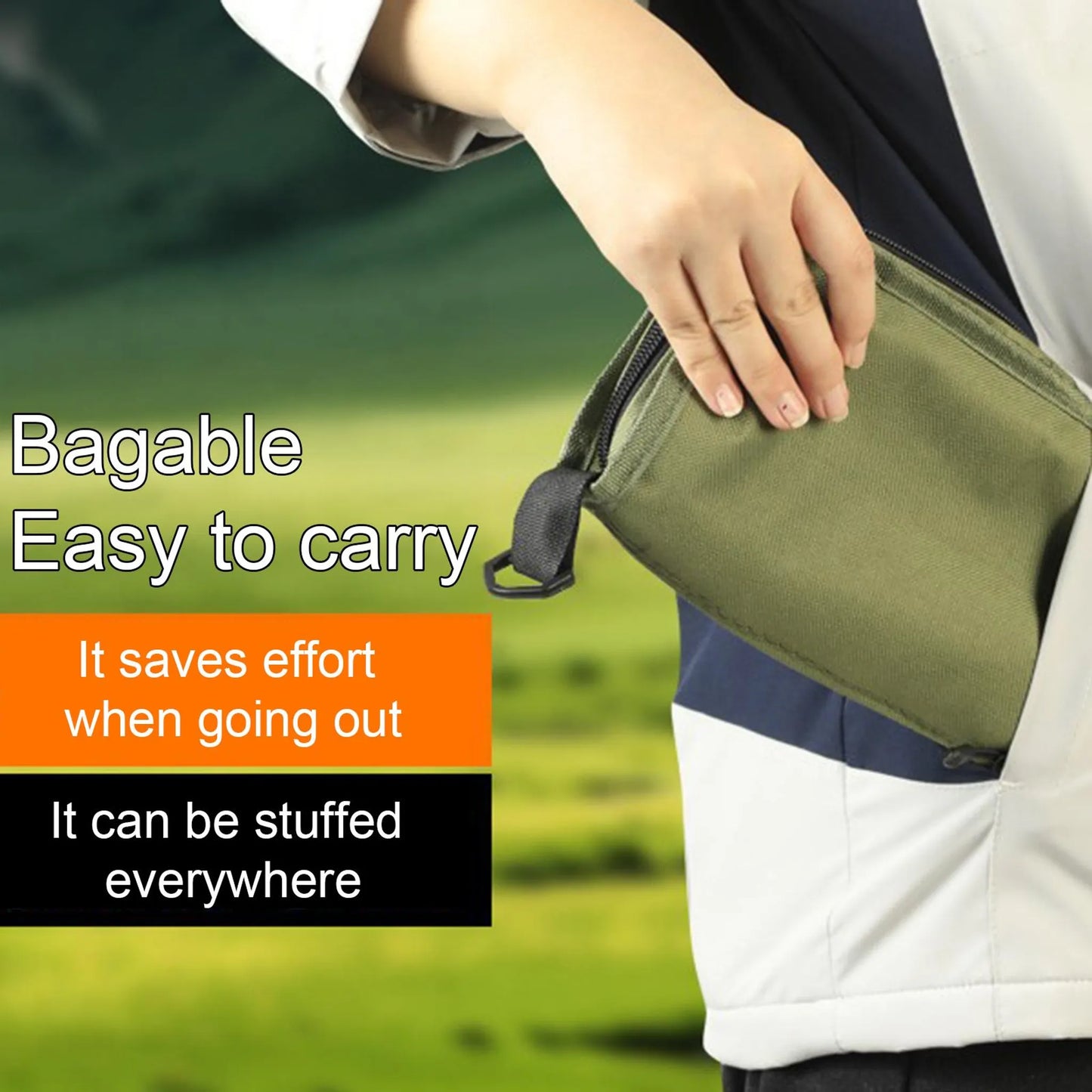 Foldable Backpack Stool - Portable Lightweight