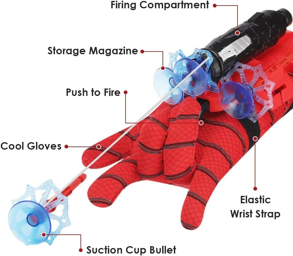 🇺🇬 Spider Ejector Launcher with Gloves&Arrow