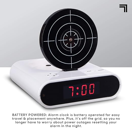 Laser Target Alarm Clock for Heavy Sleepers