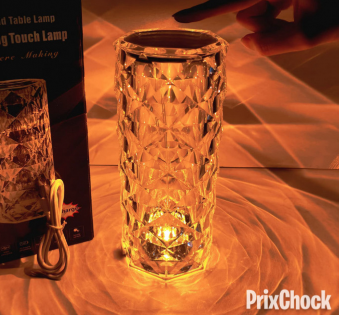 Wireless Rechargeable Crystal Magic Lamp / Key Control