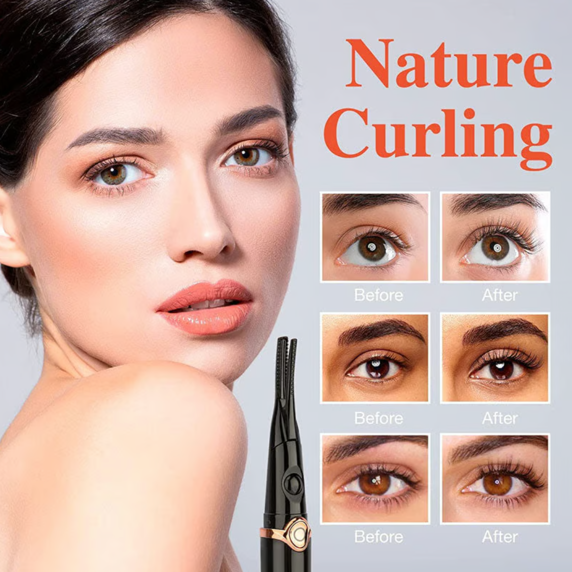 💥Electric Eyelash Curler for Instant Glam ✨ Blink & Dazzle! 👁️
