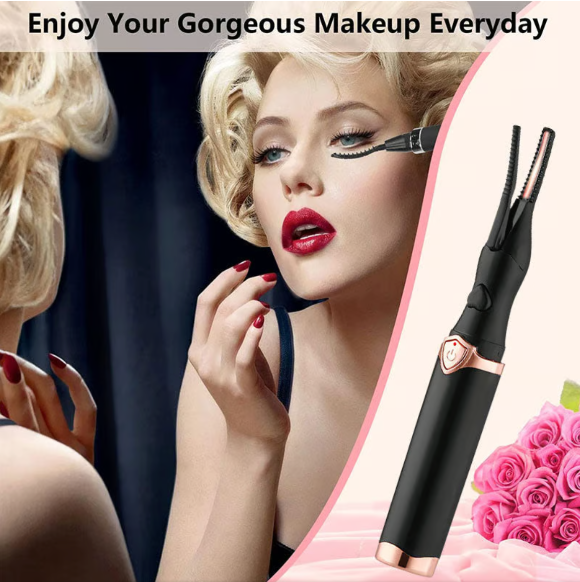 💥Electric Eyelash Curler for Instant Glam ✨ Blink & Dazzle! 👁️