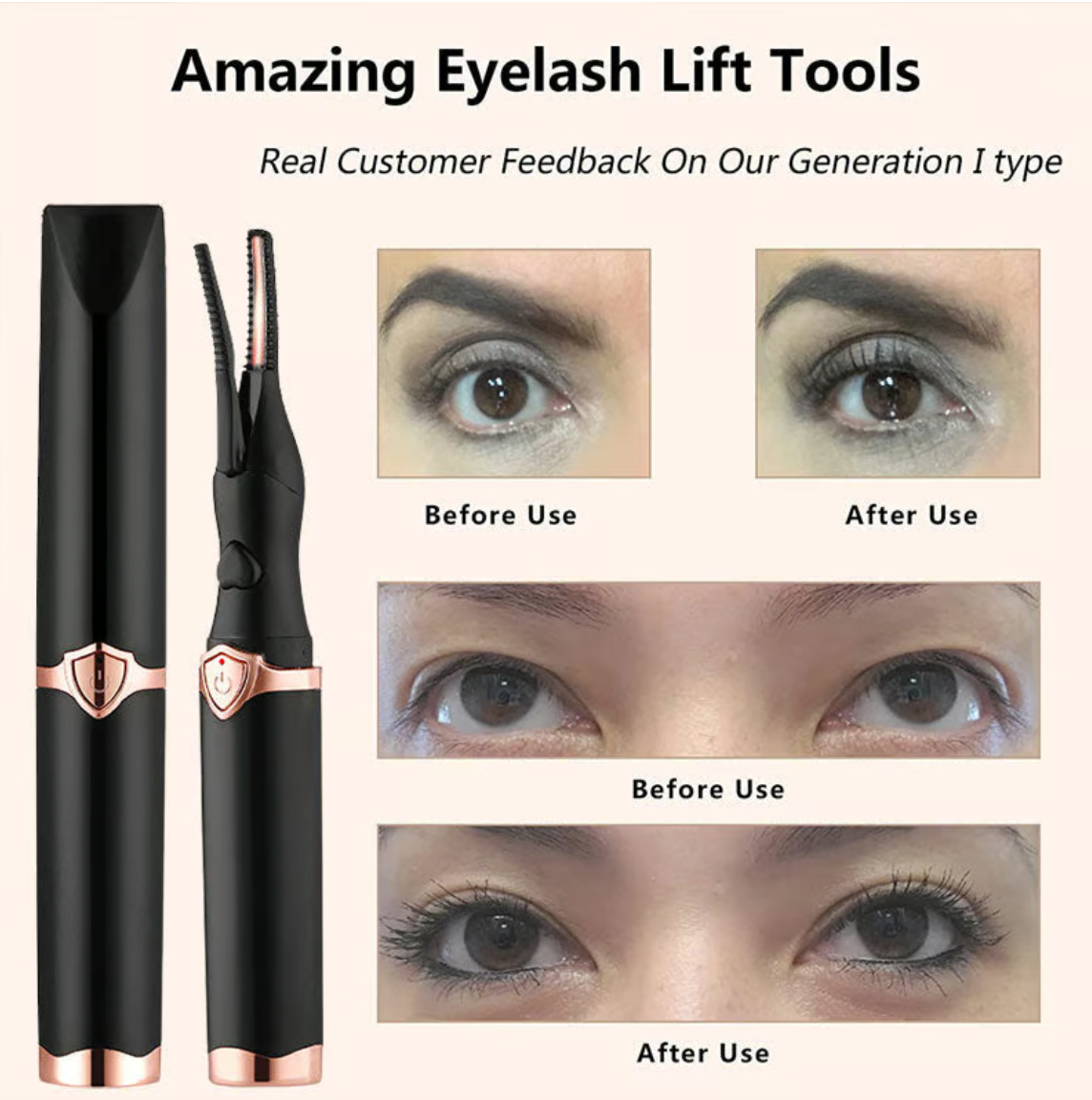 💥Electric Eyelash Curler for Instant Glam ✨ Blink & Dazzle! 👁️