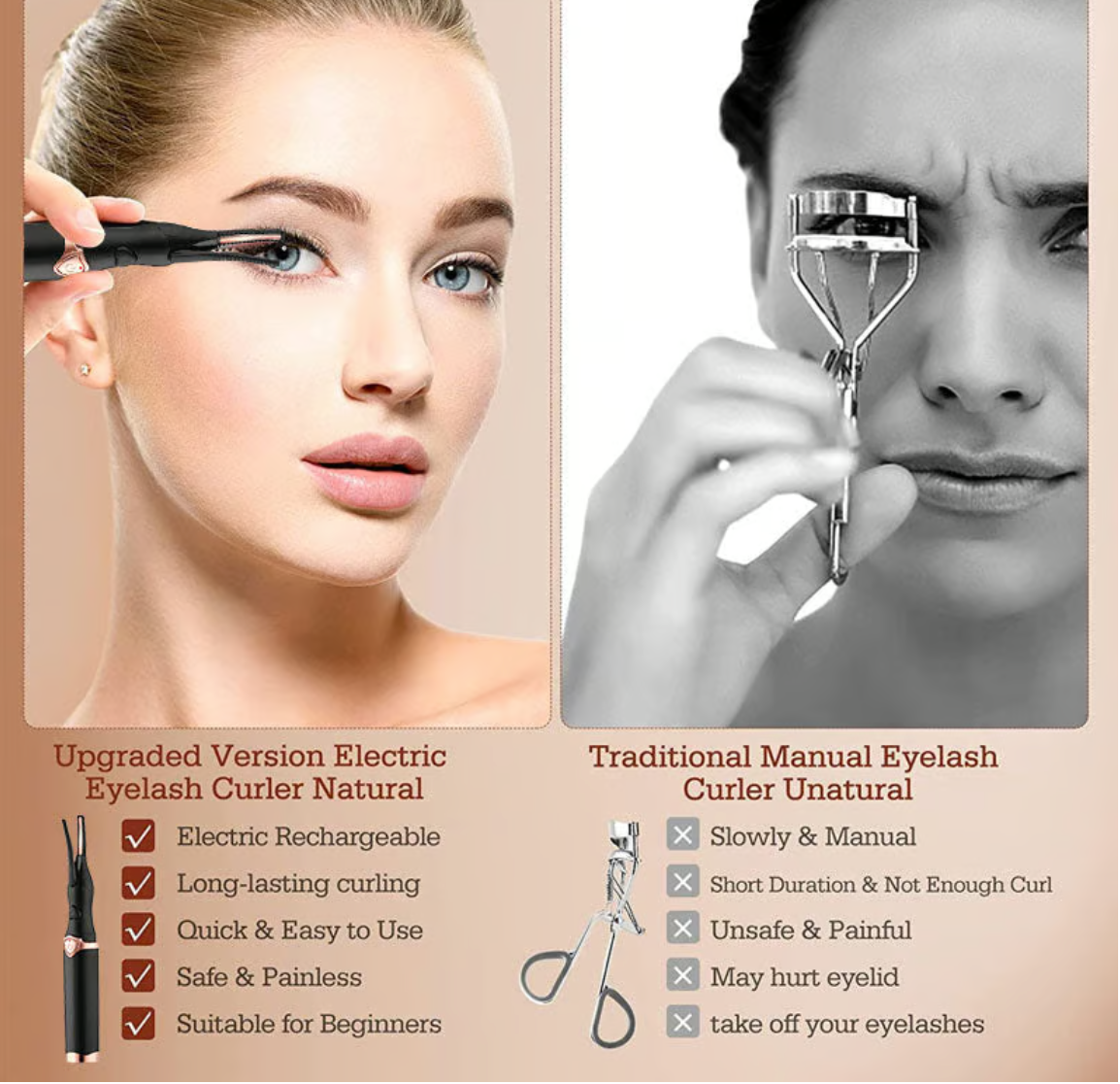 💥Electric Eyelash Curler for Instant Glam ✨ Blink & Dazzle! 👁️