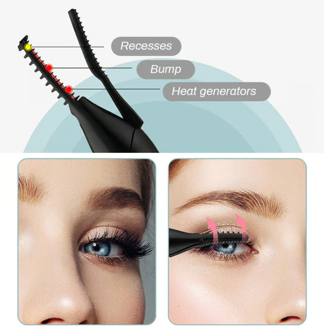 💥Electric Eyelash Curler for Instant Glam ✨ Blink & Dazzle! 👁️