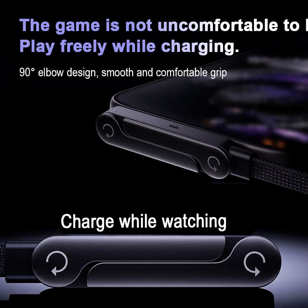 240W Fast Charging Foldable Phone Holder Data Cable