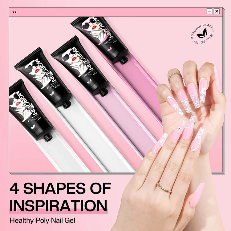 🔥Hot Sale 23% OFF🔥 Stage Star - 4 Colors 15ml Poly Nail Gel Set