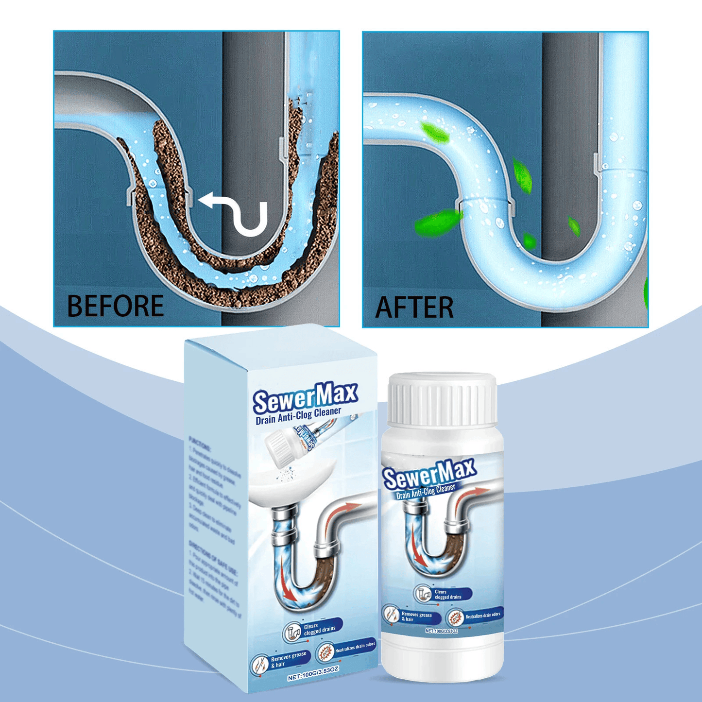 Eco-Power Drain Clog Cleaner