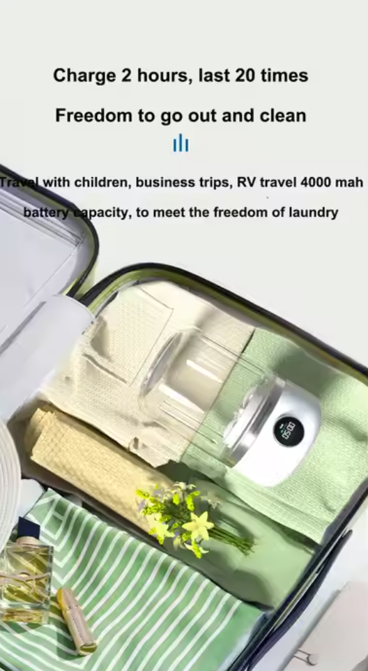 4000Mah Bady Washing Machine for Cleaning Children's Cloth