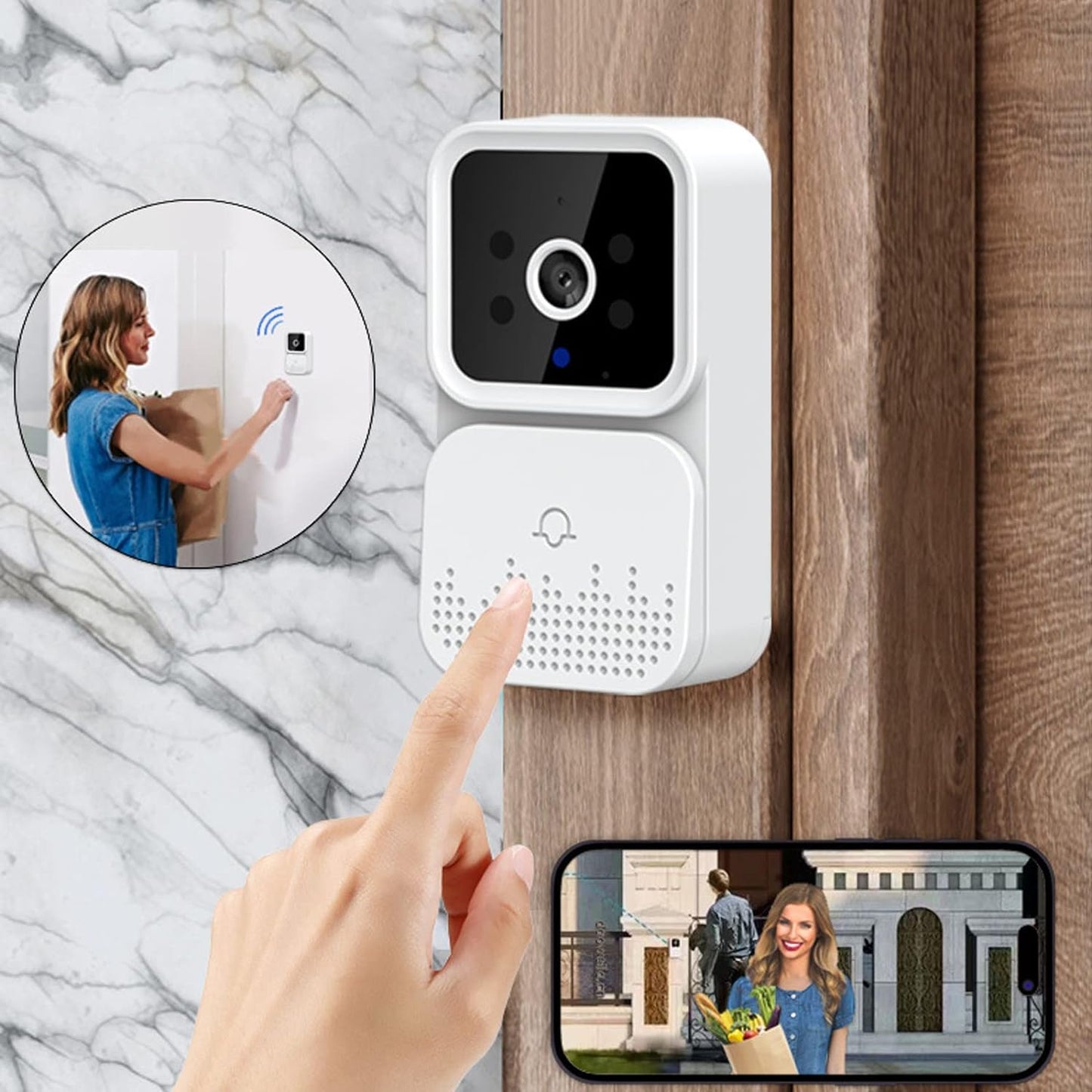 🎁17% OFF🎁  Wireless and smart video doorbell