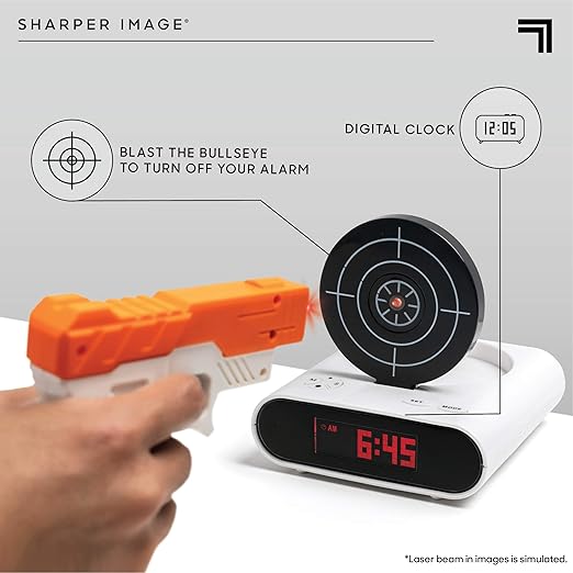 Laser Target Alarm Clock for Heavy Sleepers