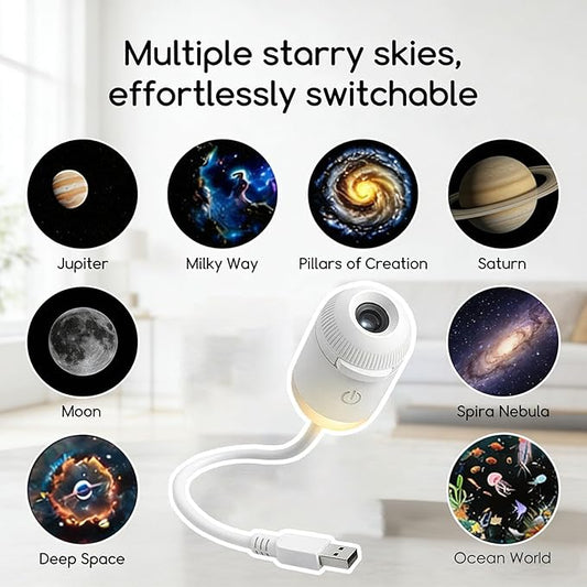 2-in-1 Galaxy Projector Night Light