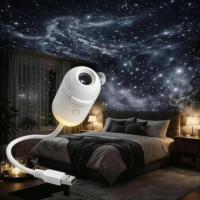 2-in-1 Galaxy Projector Night Light