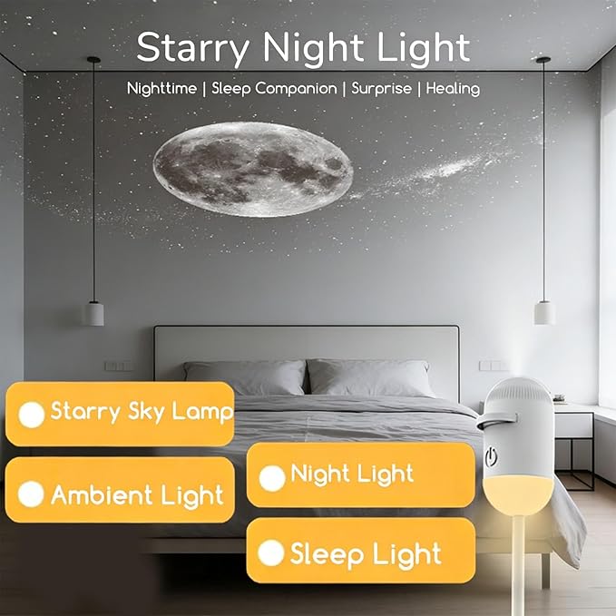 2-in-1 Galaxy Projector Night Light