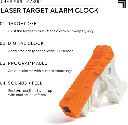 Laser Target Alarm Clock for Heavy Sleepers