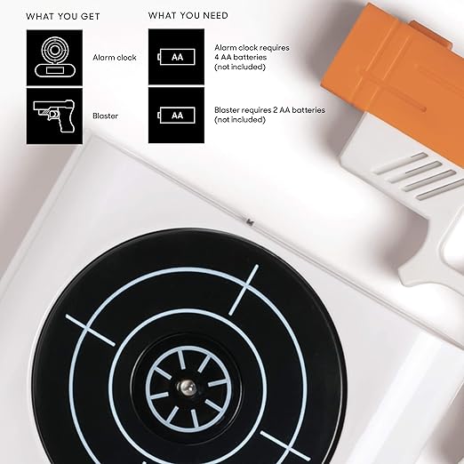 Laser Target Alarm Clock for Heavy Sleepers